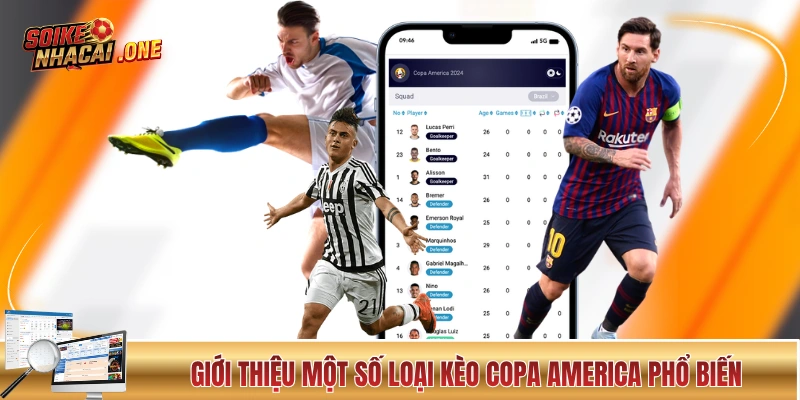 Kèo Nhà Cái Copa America - Sức Hút Đến Từ Bóng Đá Nam Mỹ Giới thiệu một số loại kèo Copa America phổ biến